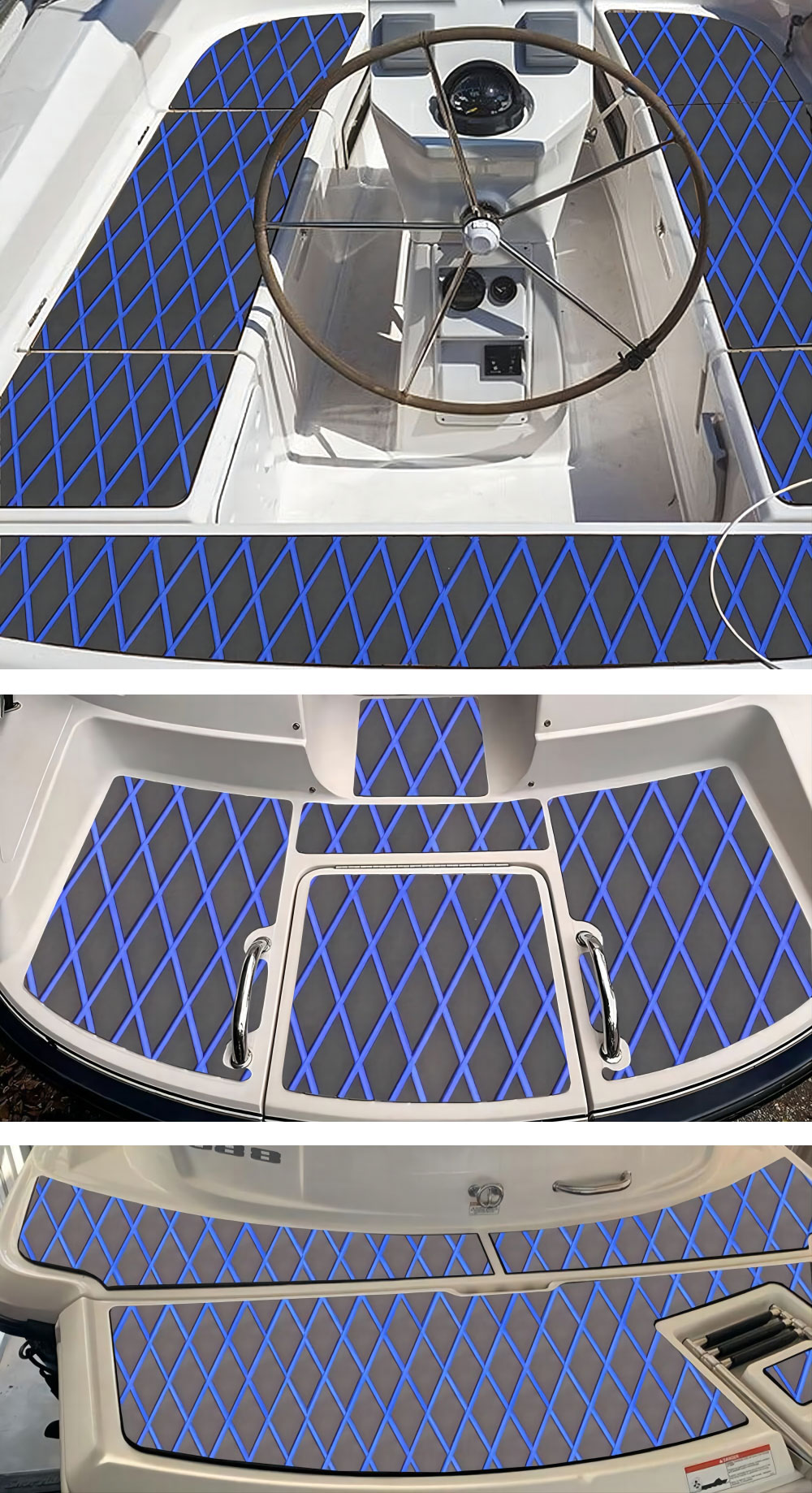 Boat Flooring Eva Foam Decking Marine Non-slip Self-adhesive Flooring For Motorboat Fishing Boat RV Yacht Kayak Swimming Pool 86.6X37.4 By PAIDU