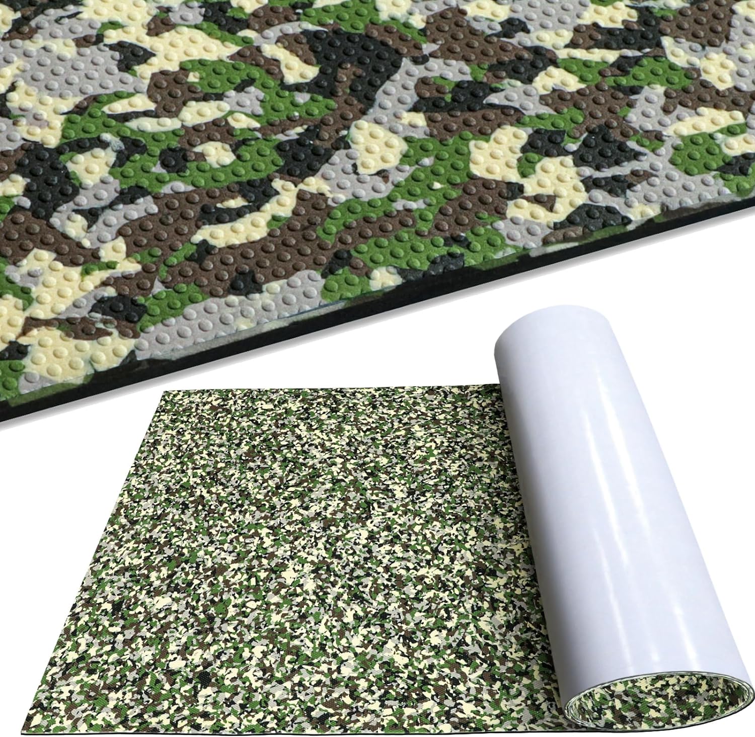Boat Flooring Eva Foam Boat Decking Camo Marine Flooring For Boat Foam Decking Sheet 94x45/35/23 Self-adhesive Waterproof Non-slip Boat Flooring Deck for Jon Fishing Rubber Boat Pontoon By PAIDU