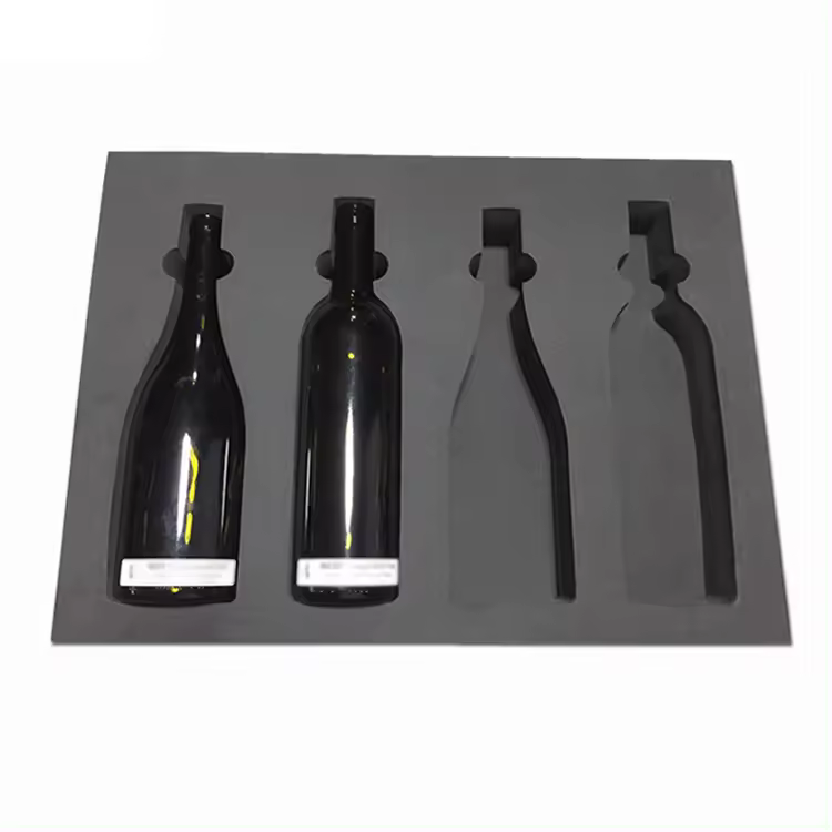 Paidu OEM ODM Factory custom EVA PE Foam Inserts Packing Cushion Materials for Jewelry Boxes Wine bottle cup glass Packing