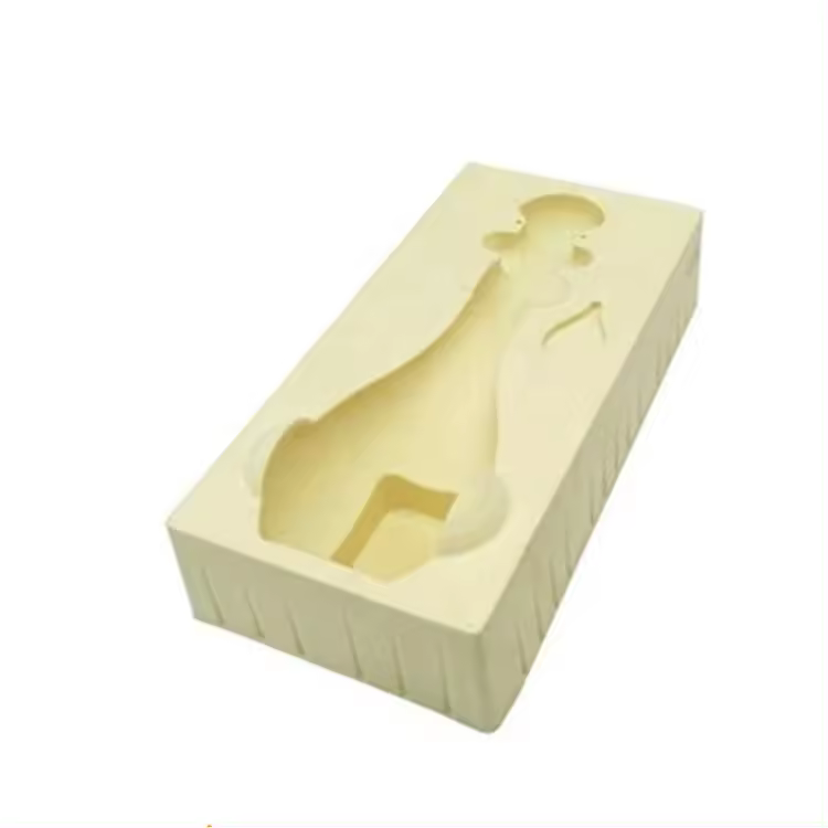 Paidu Factory custom Die cut CNC engraving shape EVA molded foam velour insert material packaging wine champagne protective box